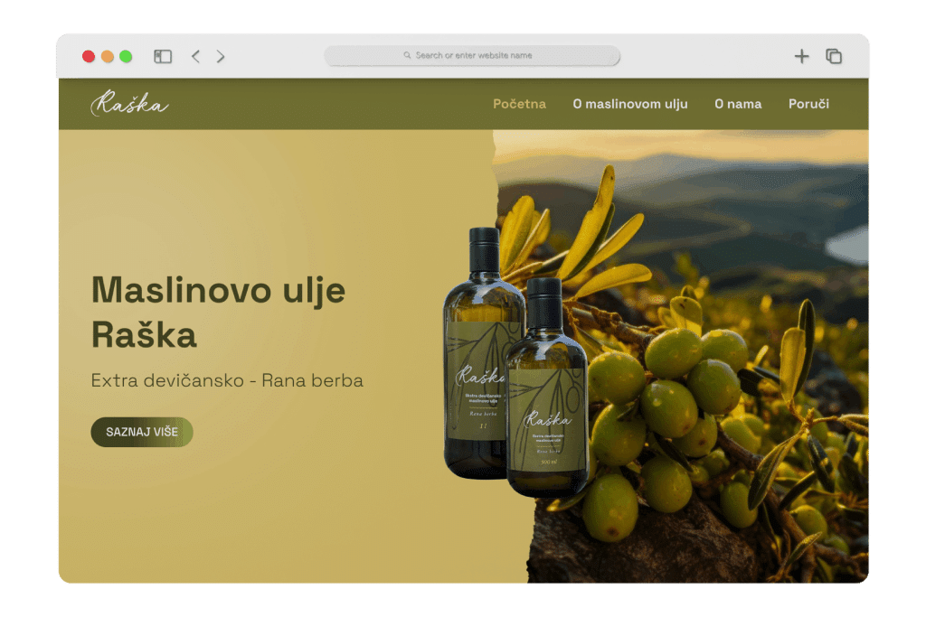 Raska Maslina Mockup