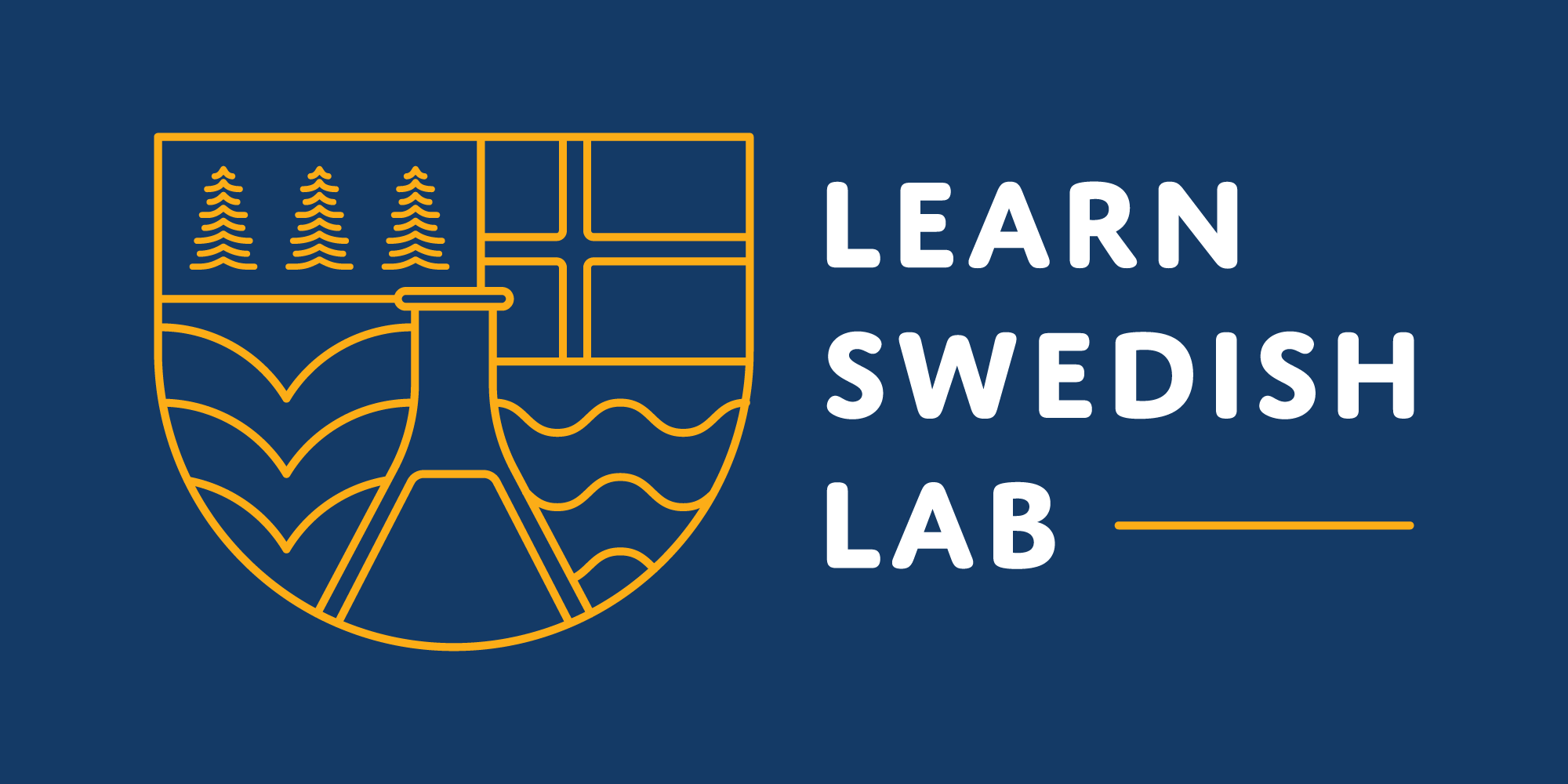 Learnswedishlab logo dark bckg